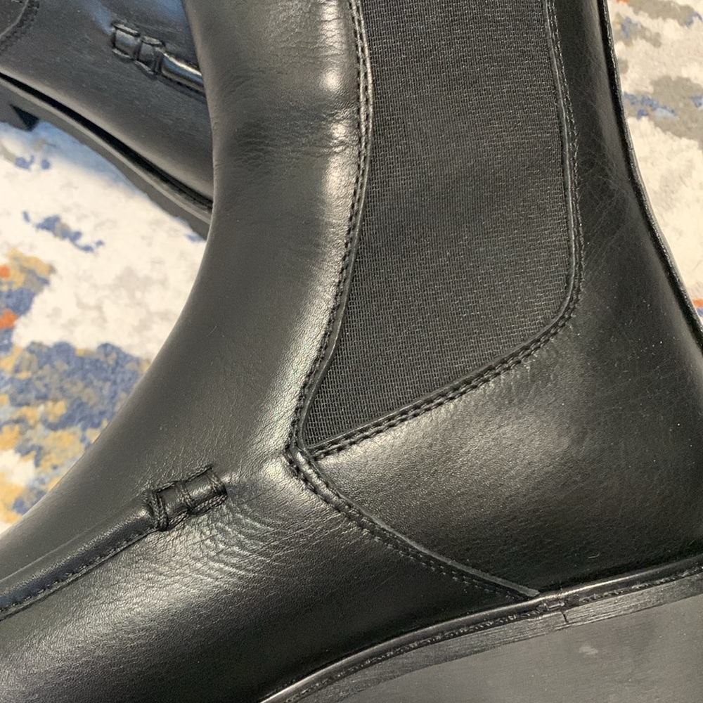 🔥🔥🔥 NAPOLEONI ITALY BLACK LEATHER CHELSEA BOOTS 🔥🔥🔥 - Picture 6 of 6